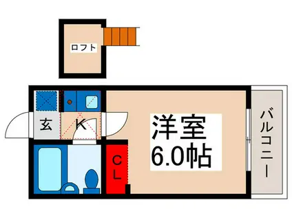 ローズアパートR48番館(1K/2階)の間取り写真