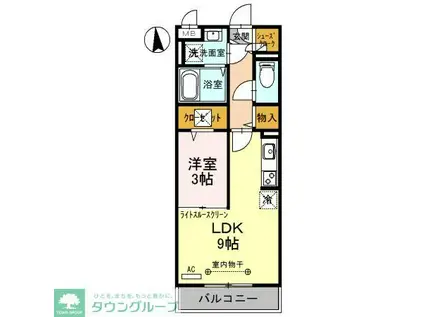 メルヴェーユ(1LDK/1階)の間取り写真