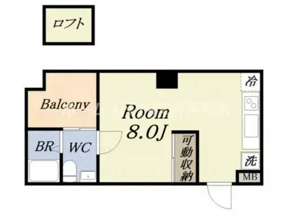 W-MOTOMACHI(ワンルーム/7階)の間取り写真