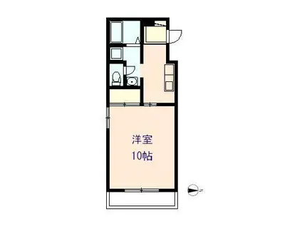 サンフォレスタ(1K/1階)の間取り写真