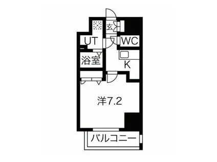 エスリード大須デュオ(1K/2階)の間取り写真