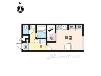 レオパレスセイフル(1K/2階)の間取り写真