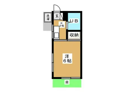 アーネット新八柱(1K/1階)の間取り写真