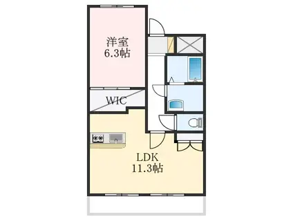 エトワール(1LDK/2階)の間取り写真