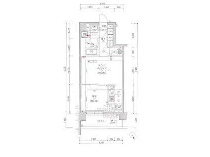 アルテシモグランツ(1LDK/7階)の間取り写真