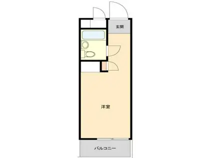 ハイシティ三軒茶屋第2(ワンルーム/4階)の間取り写真