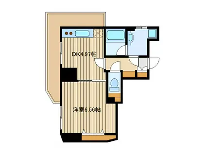 ウィンウィンマンション石神井公園(1DK/5階)の間取り写真