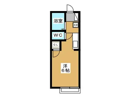アネスタ新中野(ワンルーム/1階)の間取り写真