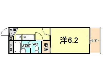 レオパレスDREAMSEEDII(1K/1階)の間取り写真