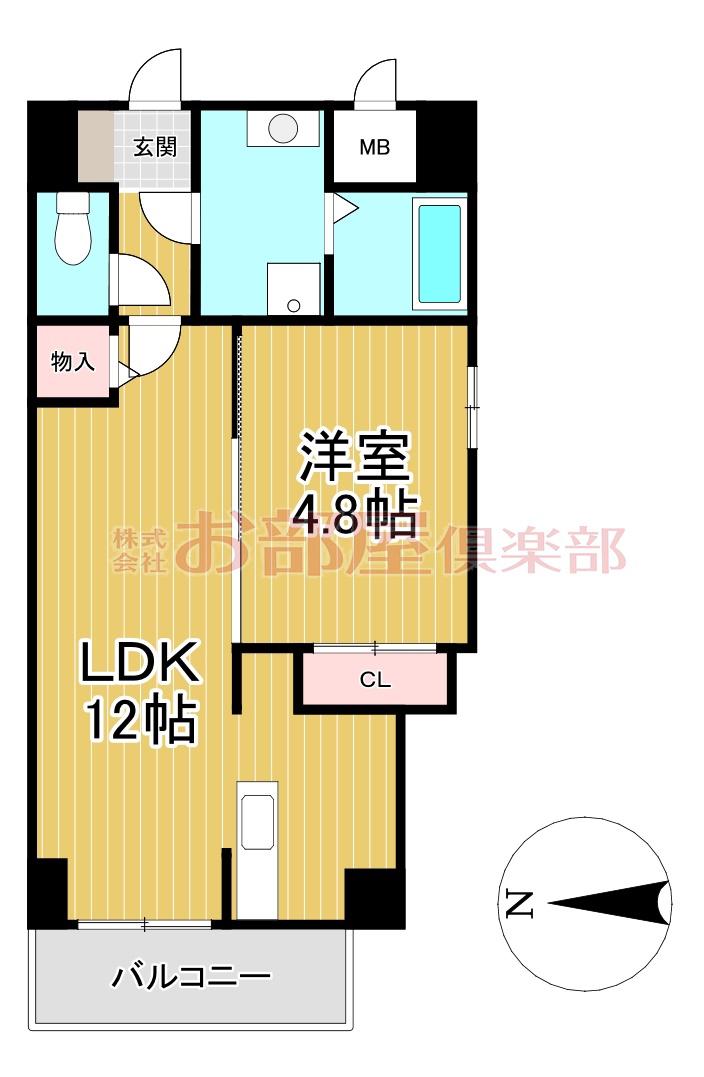 ロジュマンエスト(1LDK/1階)の間取り写真