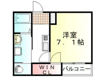 GRACE(1K/3階)の間取り写真