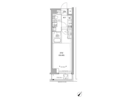 リルシア グランデ 川崎大師公園(1K/4階)の間取り写真