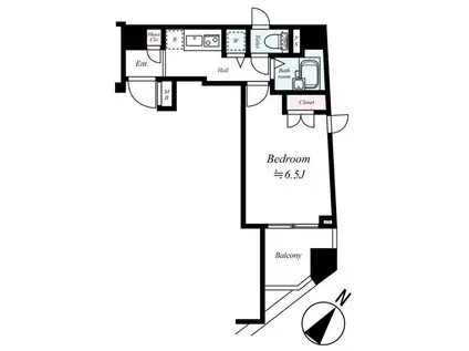 ベルファース志村坂上アリコルージュ(1K/7階)の間取り写真