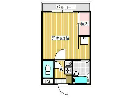 メゾン・ド・サージュ(1K/3階)の間取り写真