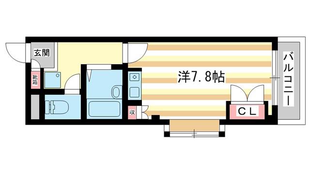 TMビル(ワンルーム/2階)の間取り写真
