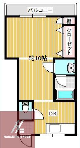 第一草薙ビル(1DK/3階)の間取り写真