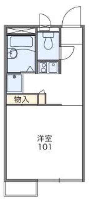 レオパレス南町田(1K/1階)の間取り写真