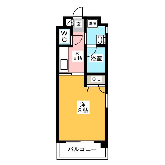 エムティースクエア吉塚駅前(1K/7階)の間取り写真