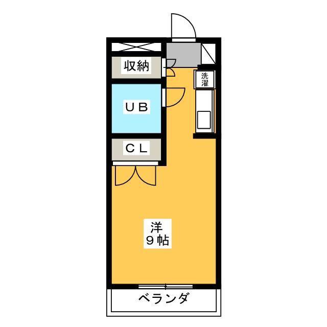 ホーム幕張本郷(ワンルーム/2階)の間取り写真