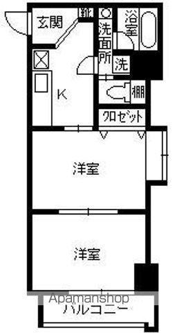 リードIN南郡元(2K/10階)の間取り写真