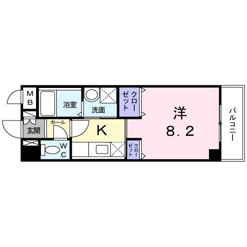 グレイス羽田(1K/3階)の間取り写真