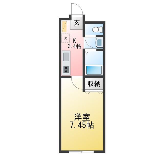 成陽マンション(1K/1階)の間取り写真
