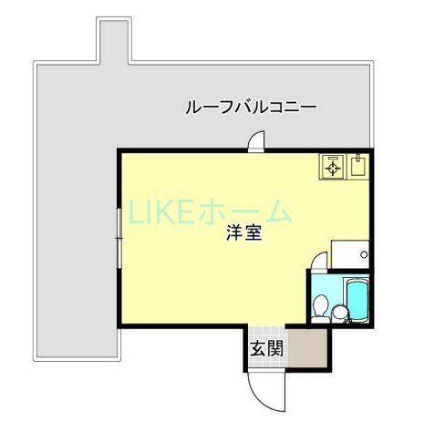 TOP西船橋第1(ワンルーム/4階)の間取り写真