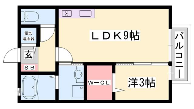 グレースM(1LDK/2階)の間取り写真