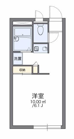 レオパレス松川(1K/1階)の間取り写真