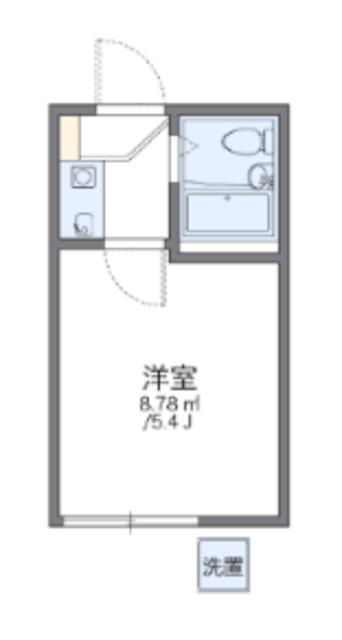 レオパレス西川口第2(1K/1階)の間取り写真