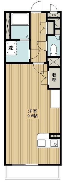 ミランダセレブII(ワンルーム/3階)の間取り写真