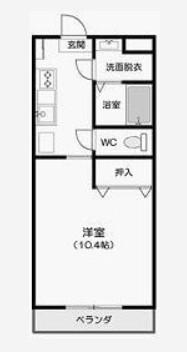 BERZELIA S-1(1K/1階)の間取り写真