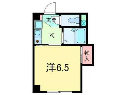 峰住吉ハイツ(1K/2階)の間取り写真