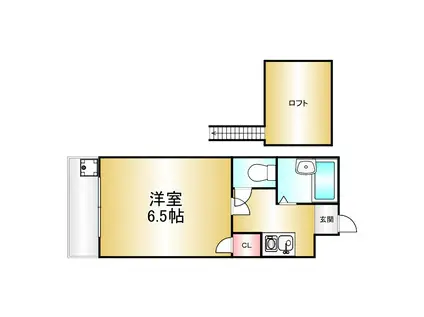 コスモアイリス(1K/1階)の間取り写真
