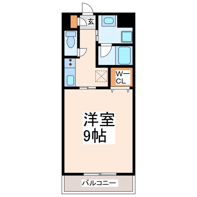 NEW ERA上南部(1K/4階)の間取り写真