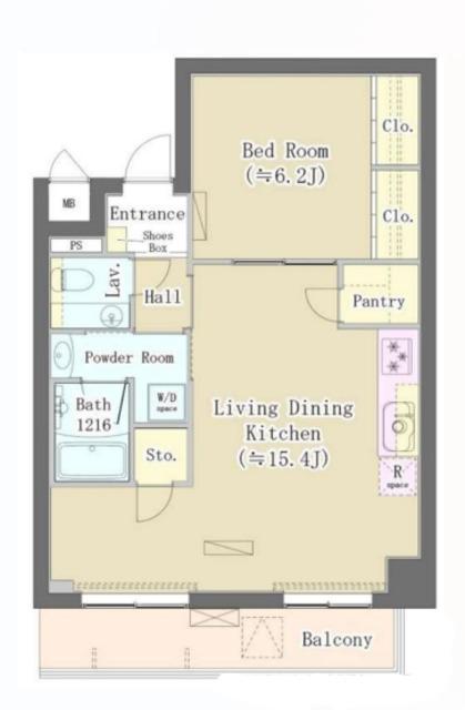 MAISON DE TAKAYA(1LDK/2階)の間取り写真