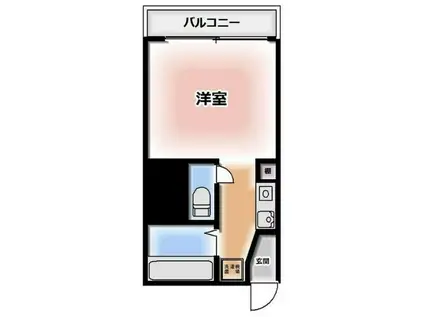 エリートビル八幡町(1K/7階)の間取り写真