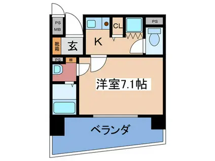 ファミール・リブル梅田東(1K/10階)の間取り写真