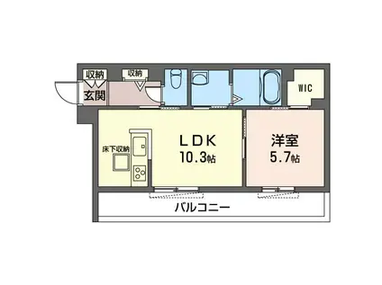 RIZMY MANSION(1LDK/1階)の間取り写真