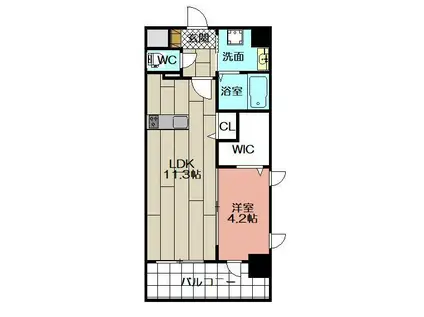 PROSPERER大手町(1LDK/5階)の間取り写真