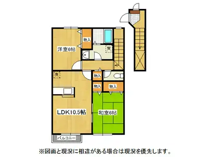 ファインコートIV(2LDK/2階)の間取り写真