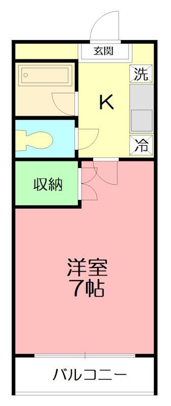 ライフフォーラム桜台(1K/3階)の間取り写真