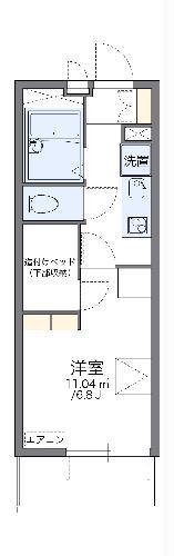 レオパレスFOR YOU(1K/3階)の間取り写真