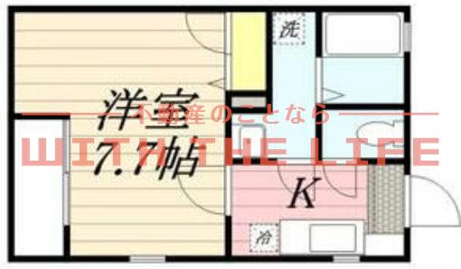 プライマリー久留米津福駅前(1K/2階)の間取り写真