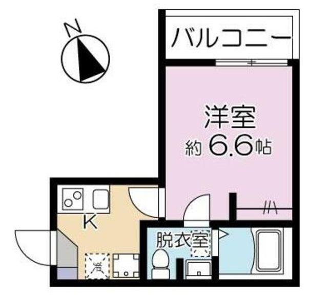 アイクル西川口(1K/2階)の間取り写真