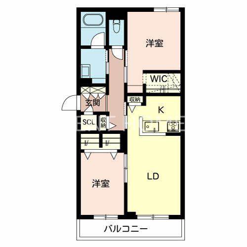 グランドール永和(1LDK/2階)の間取り写真