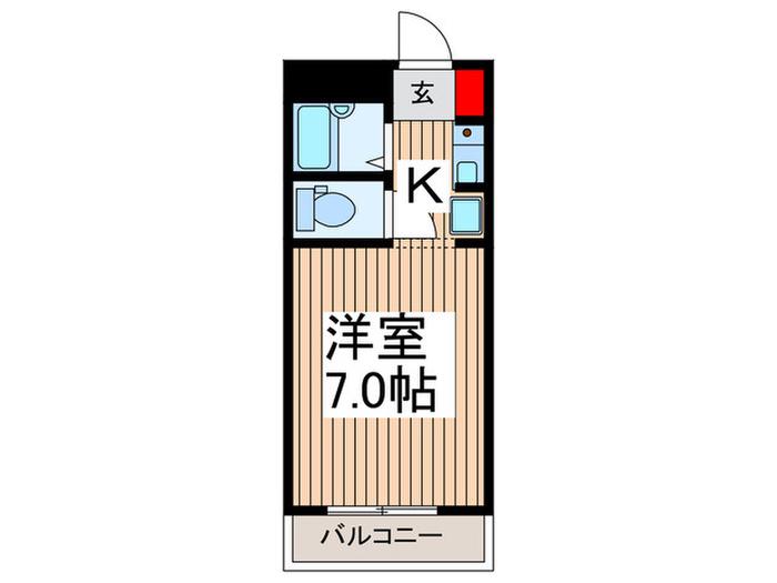 WINBELLSOLO西川口第10(1K/8階)の間取り写真
