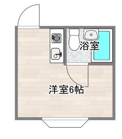 TAKAKAビルディング(ワンルーム/2階)の間取り写真