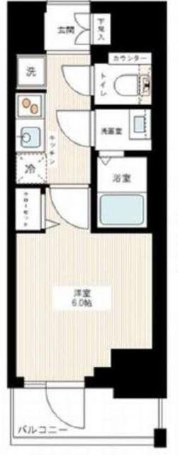 AZEST青砥(1K/12階)の間取り写真