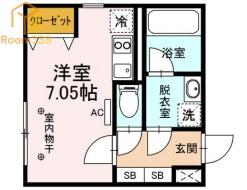 グランテージ新中野(ワンルーム/2階)の間取り写真